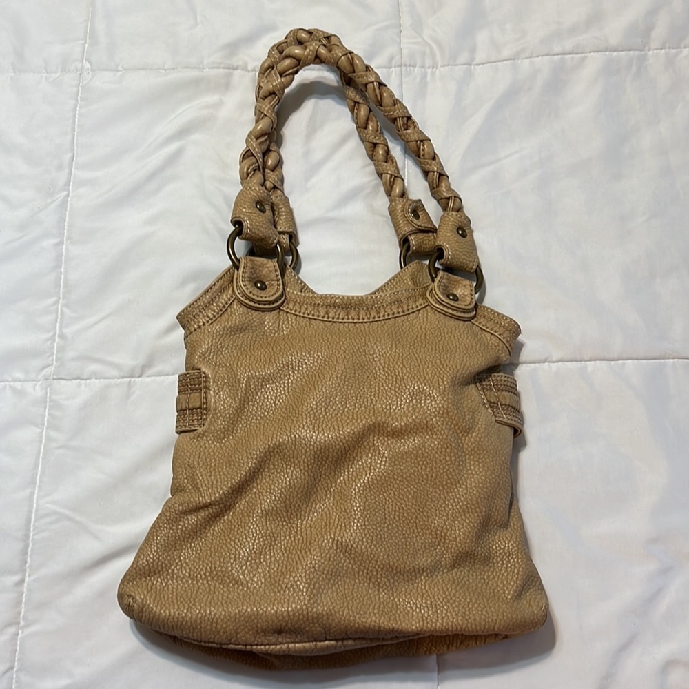 Vintage Y2K Red by Marc Ecko Tan Shoulder Bag Handbag Purse Faux Leather - Picture 3 of 9